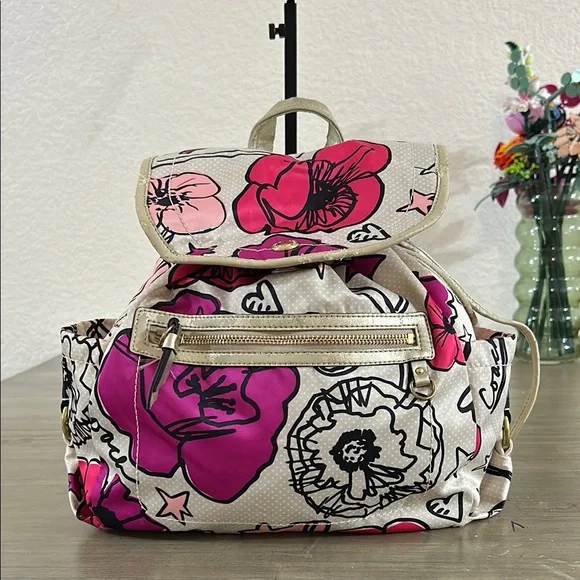 Coach | Bags | Coach F9284 Pink Purple And Cream Satin Kyra  display picture 1